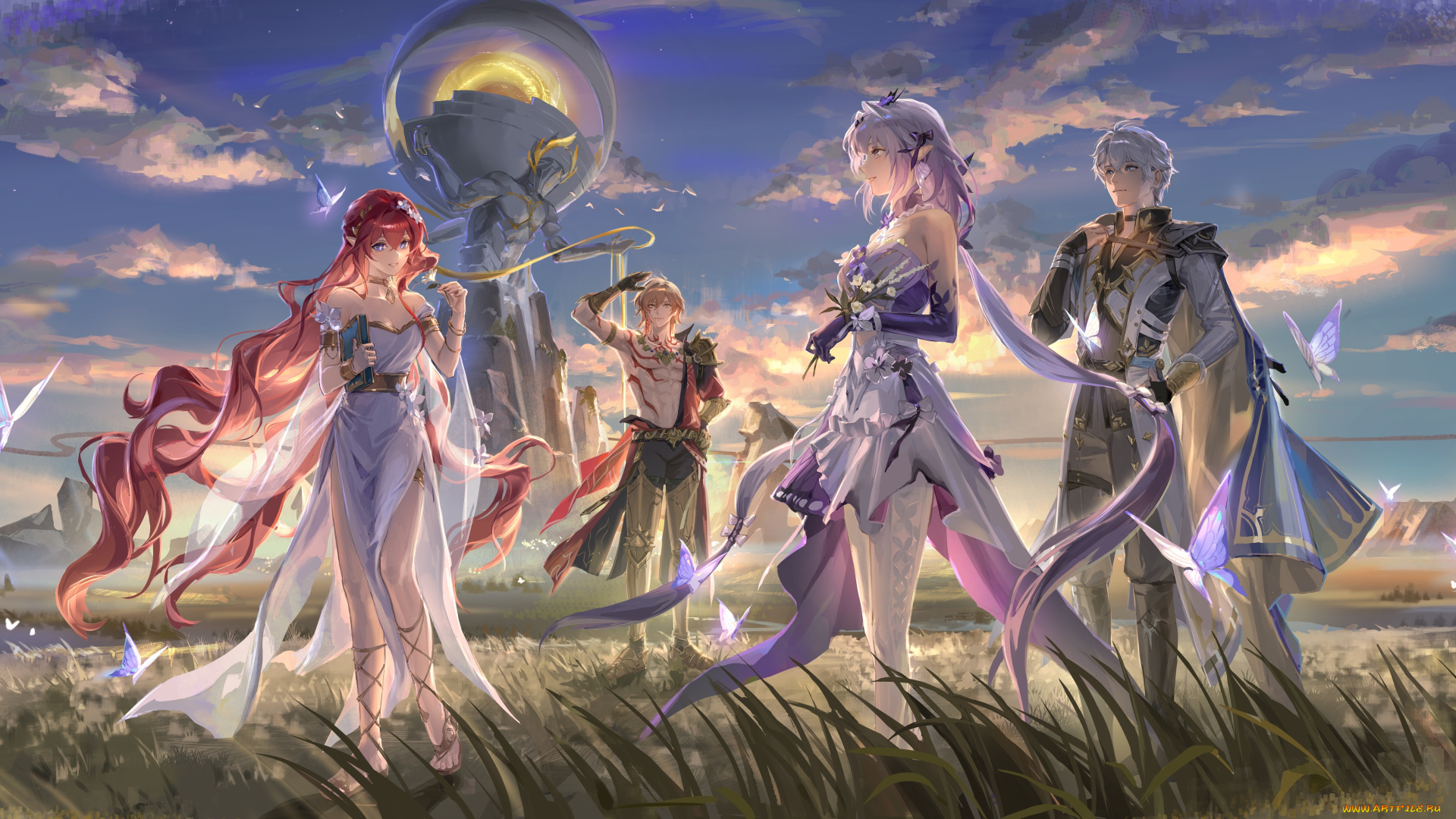 аниме, honkai, , star, rail, девушки, парни