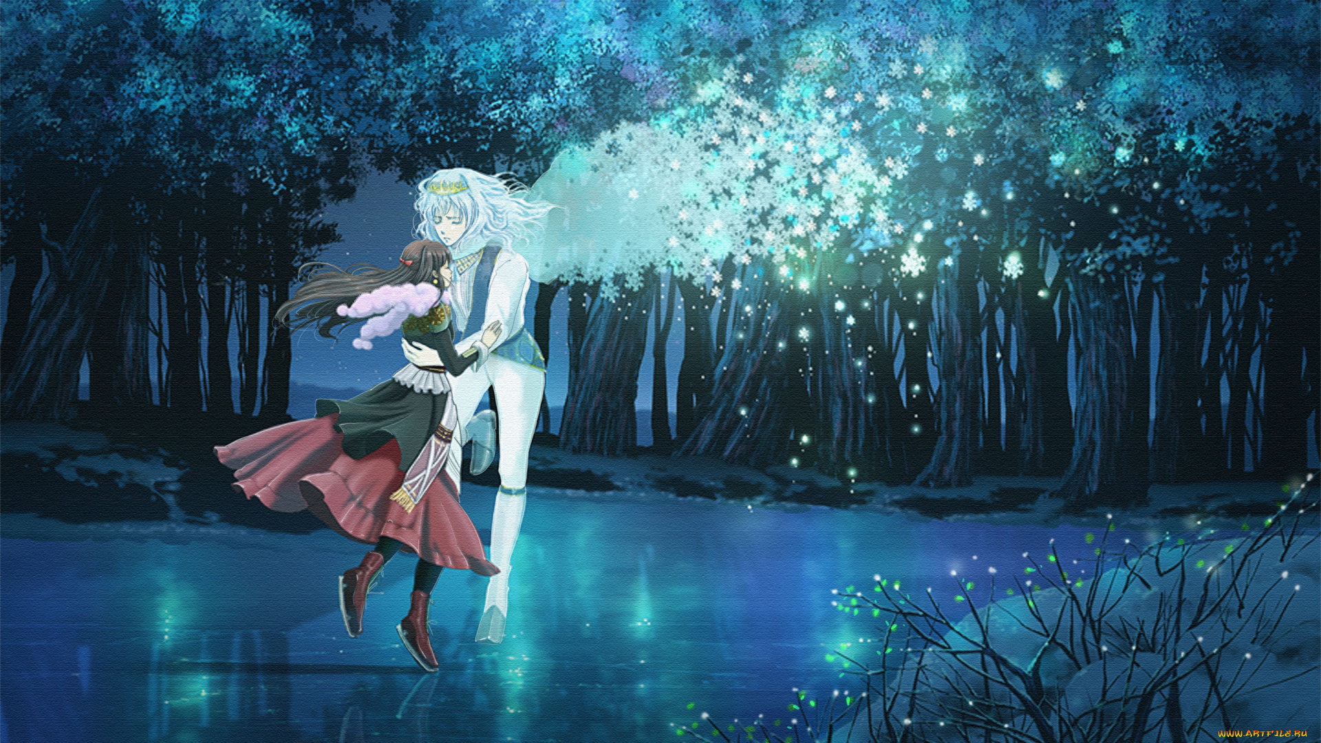 аниме, магия, , колдовство, , halloween, парень, девушка