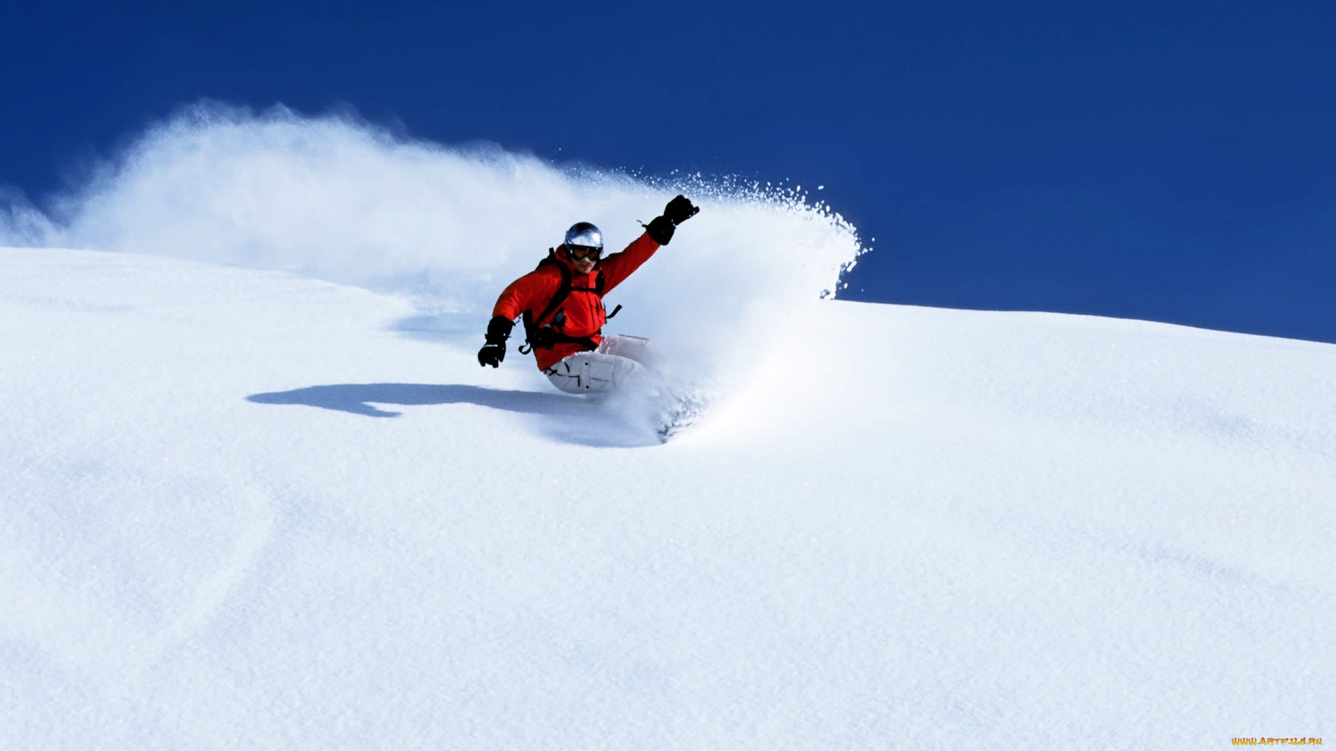 спорт, сноуборд, сноубордист, склон, снег