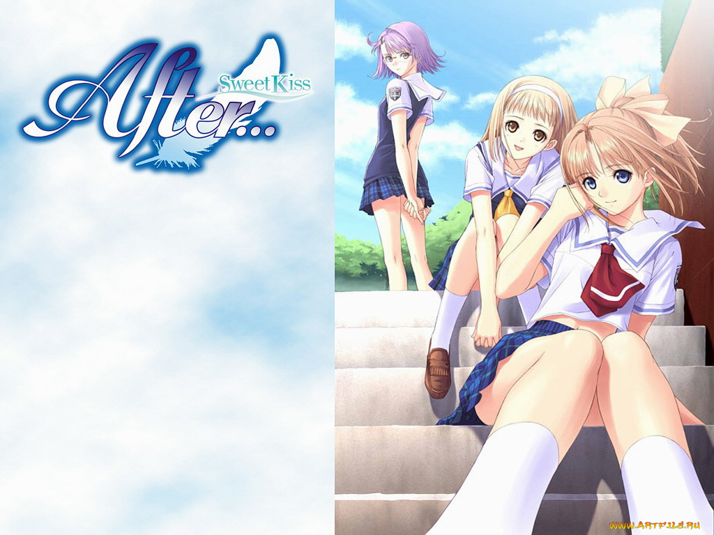 аниме, after, sweet, kiss