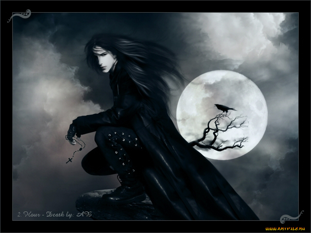 hour, death, by, iimadhoshiii, аниме, angels, demons