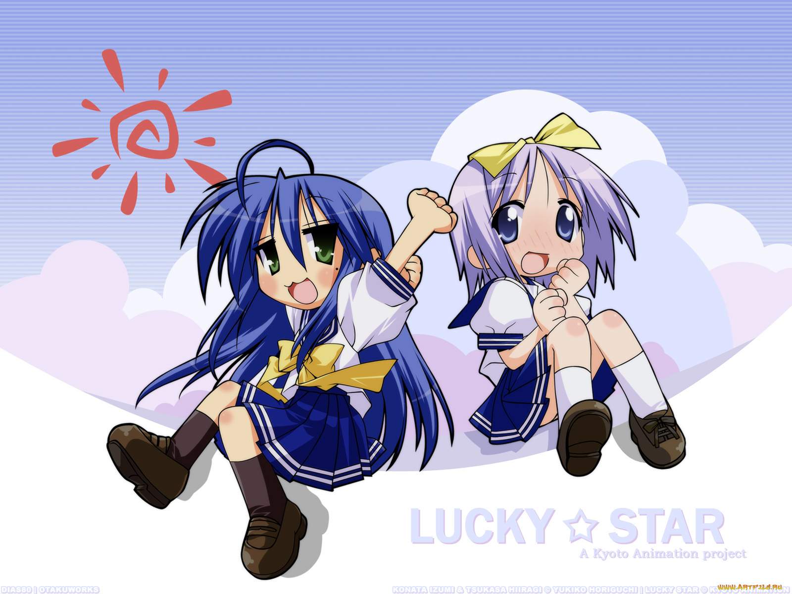 аниме, lucky, star