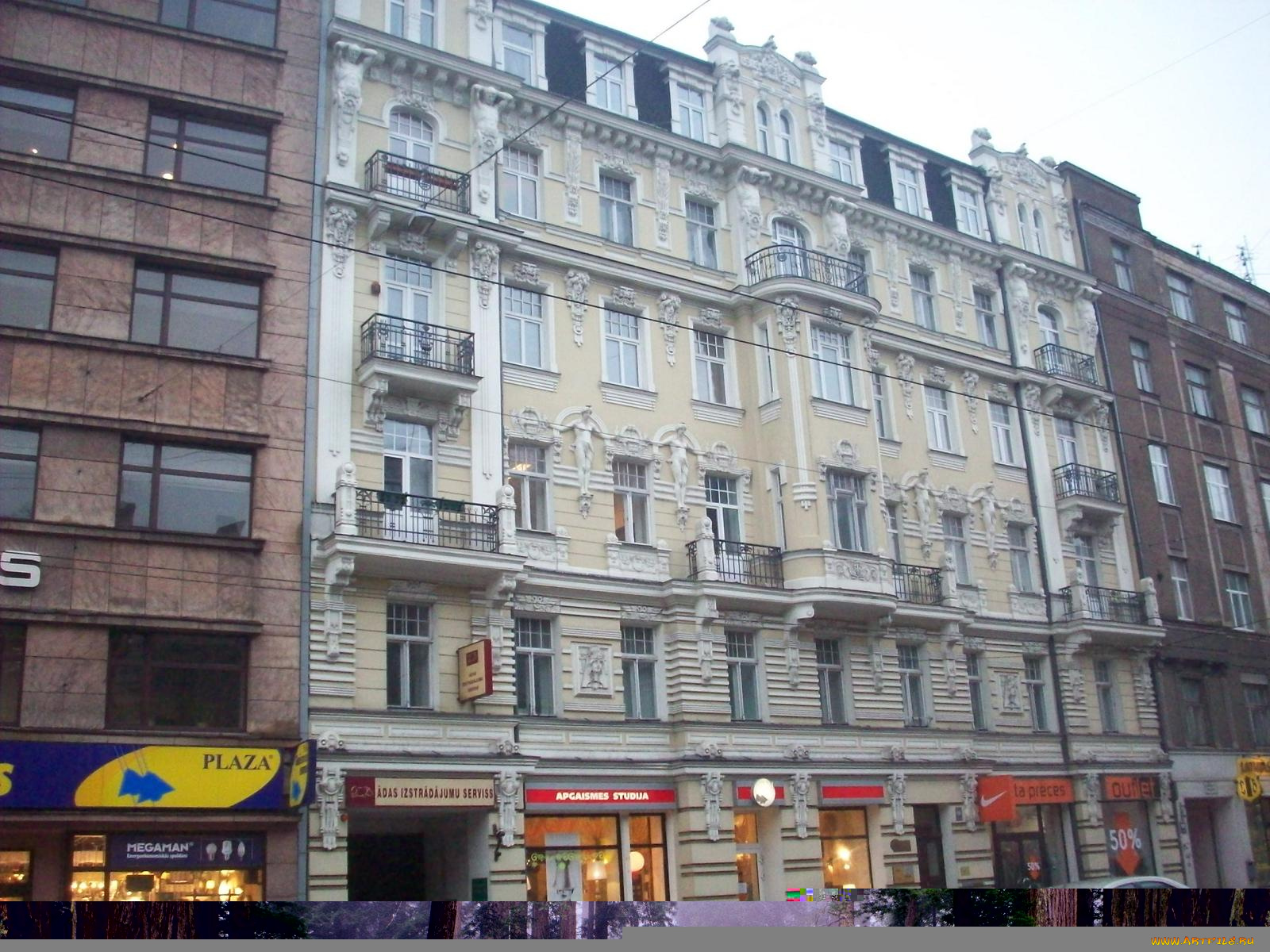 рига, улица, бривибас, города, латвия