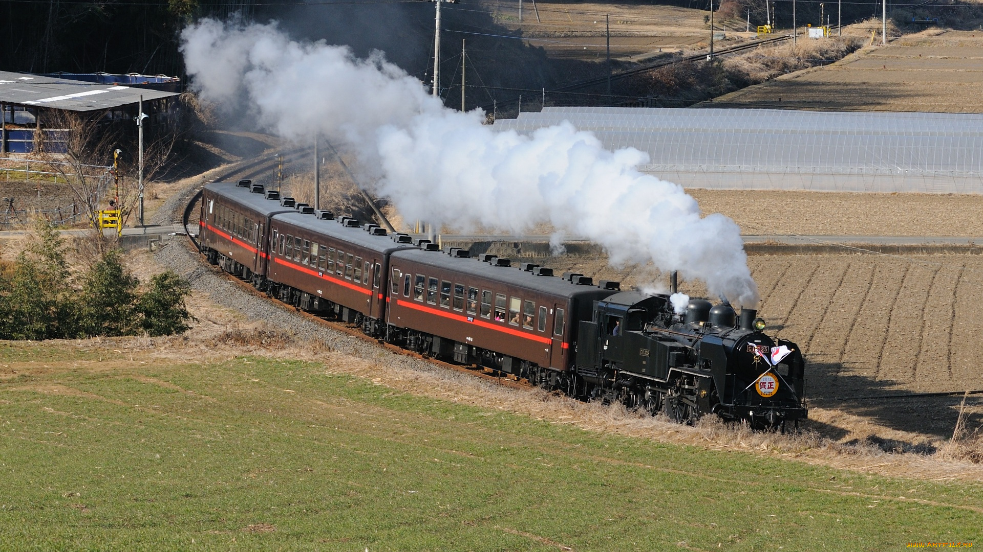 техника, паровозы, поезд