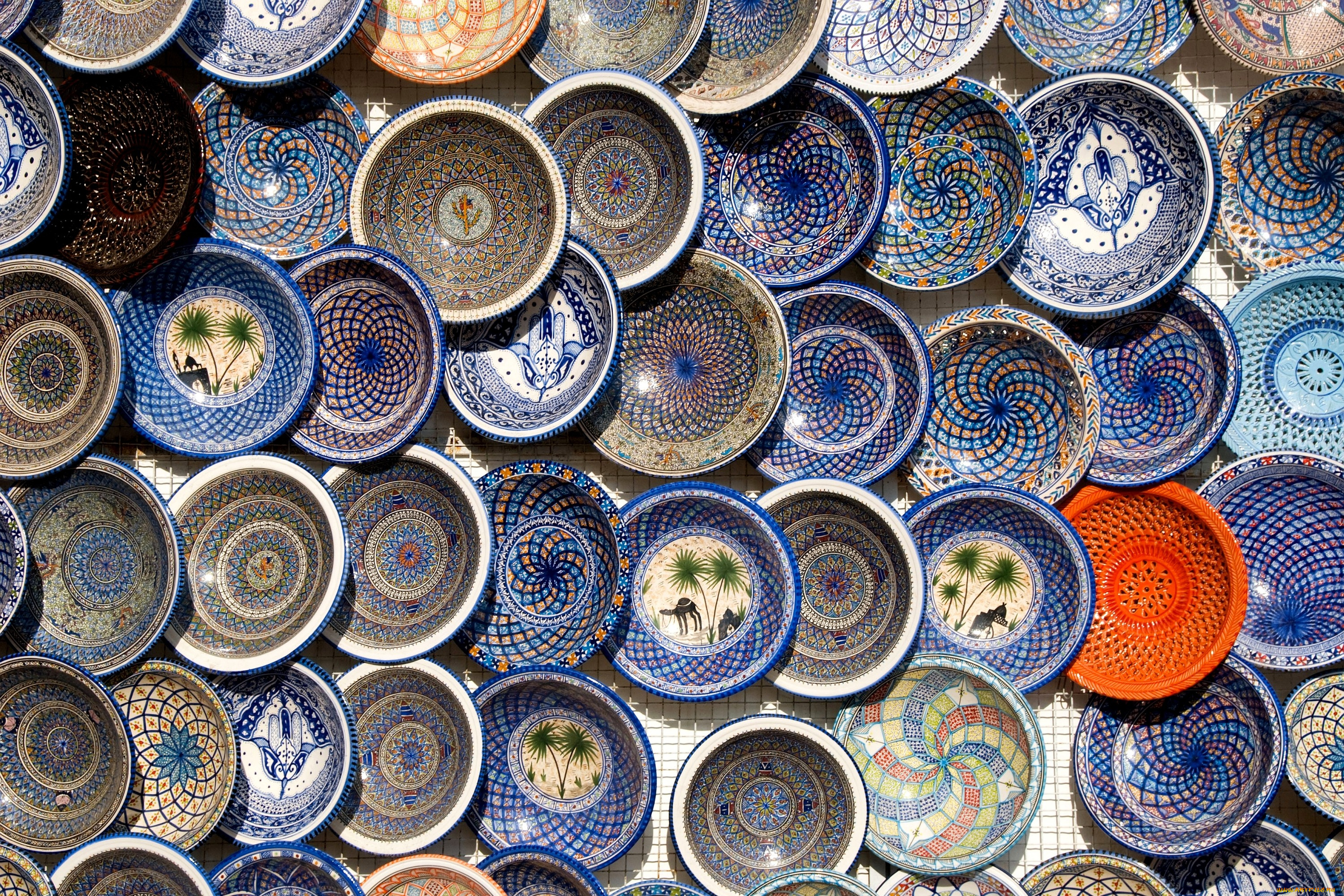 разное, посуда, столовые, приборы, кухонная, утварь, роспись, тарелки, много