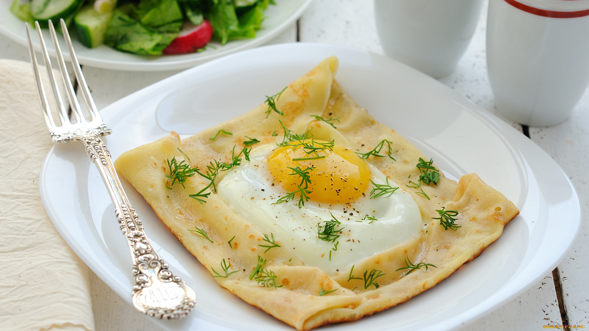 еда, Яичные, блюда, яичница, блин