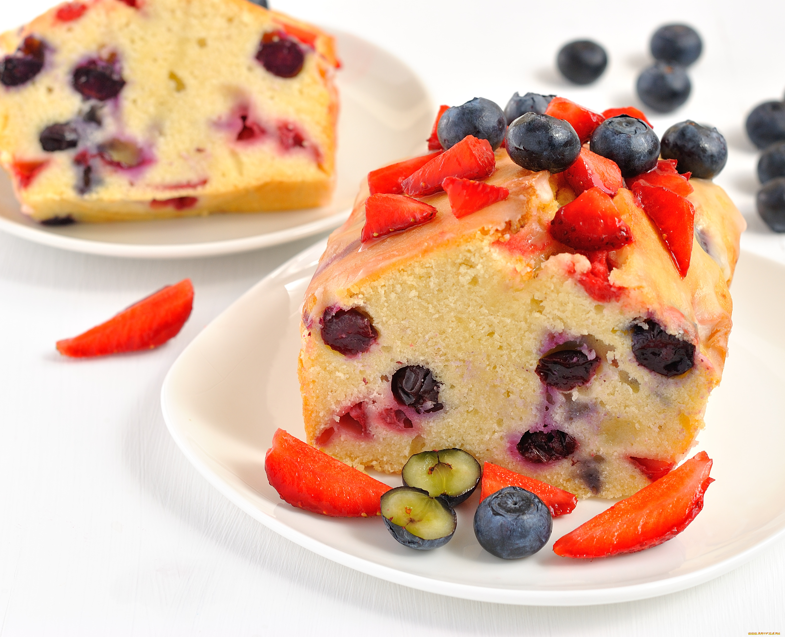 еда, пирожные, кексы, печенье, кекс, ягоды