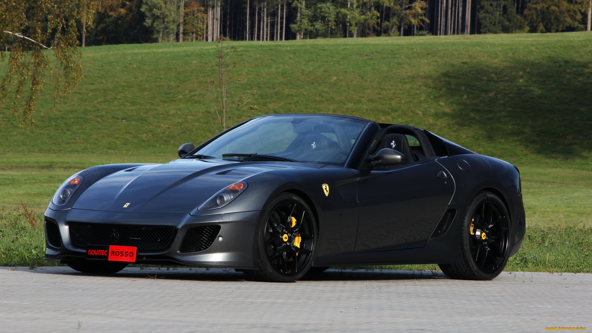 2011, ferrari, 599, sa, aperta, автомобили, ferrari, тюнинг, дорога, синий