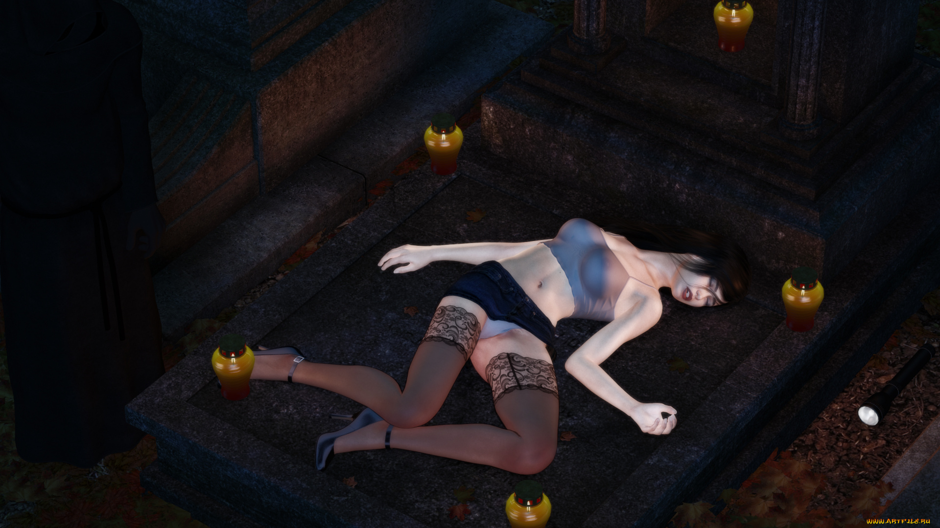 3д, графика, fantasy, , фантазия, девушка, лежит