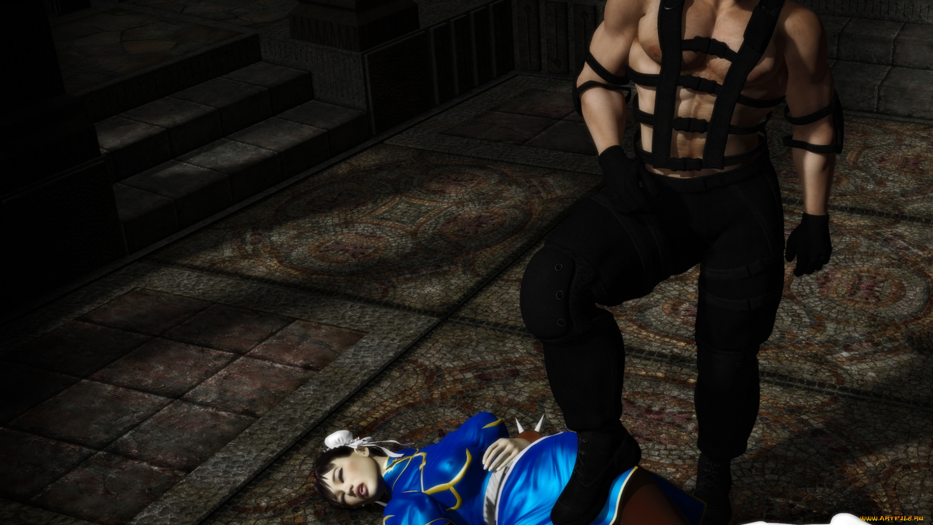 3д, графика, fantasy, , фантазия, лежит, девушка