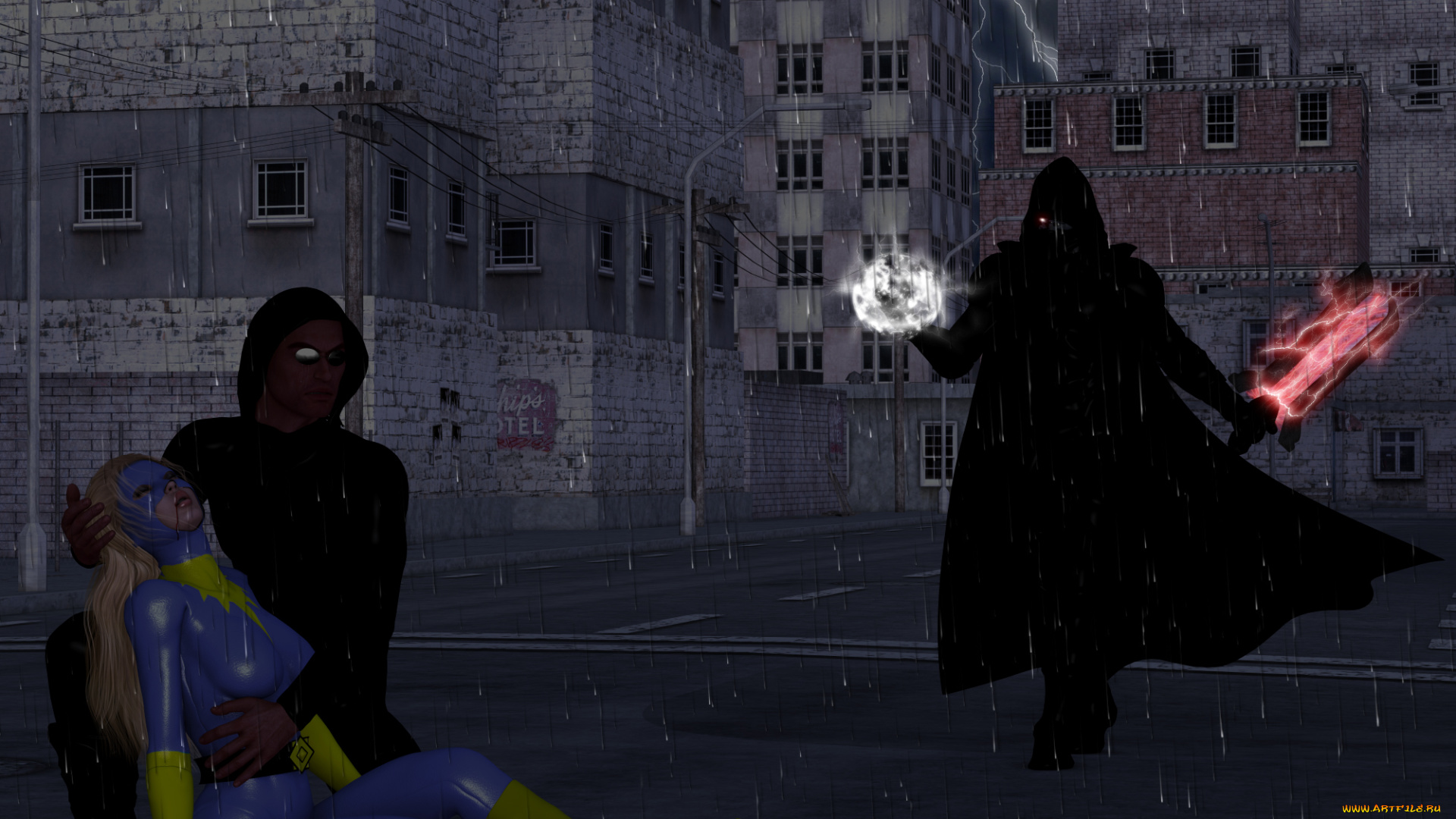 3д, графика, fantasy, , фантазия, супермен