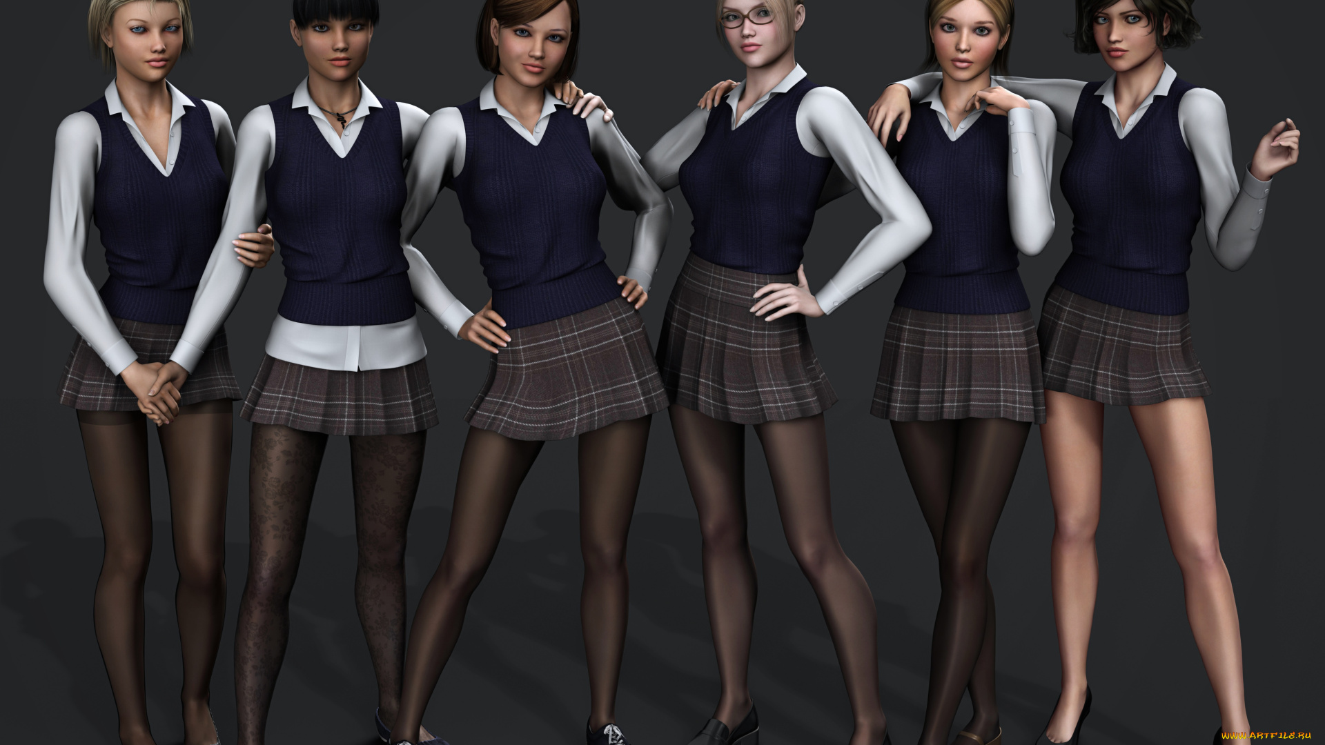 3д, графика, people, , люди, девушки