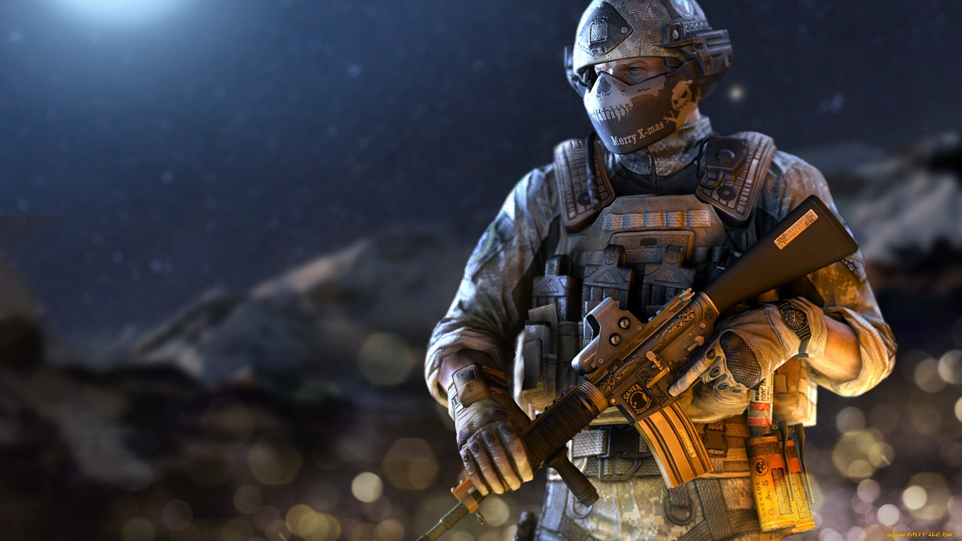 arctic, combat, видео, игры, -, arctic, combat, солдат, снаряжение, автомат, оружие