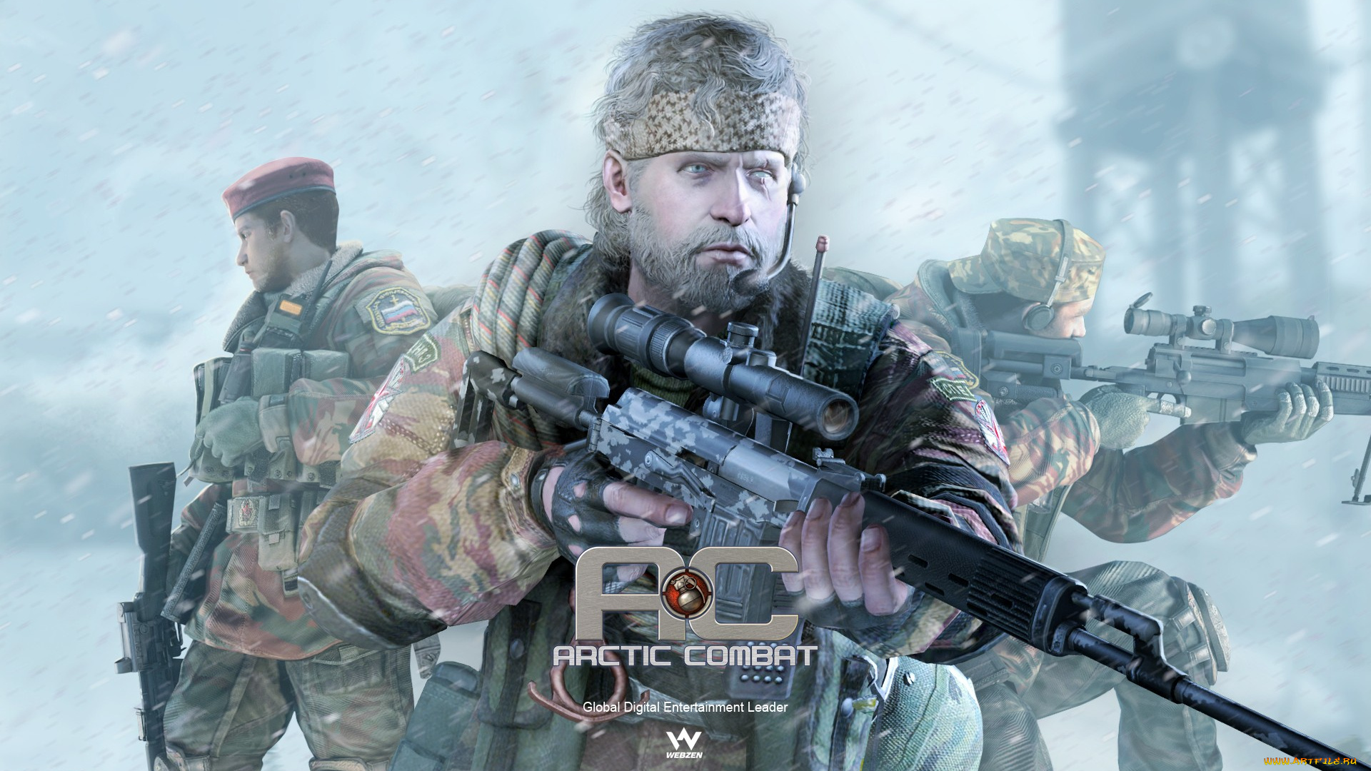 arctic, combat, видео, игры, -, arctic, combat, винтовка, снайпер, солдаты, снег, оружие