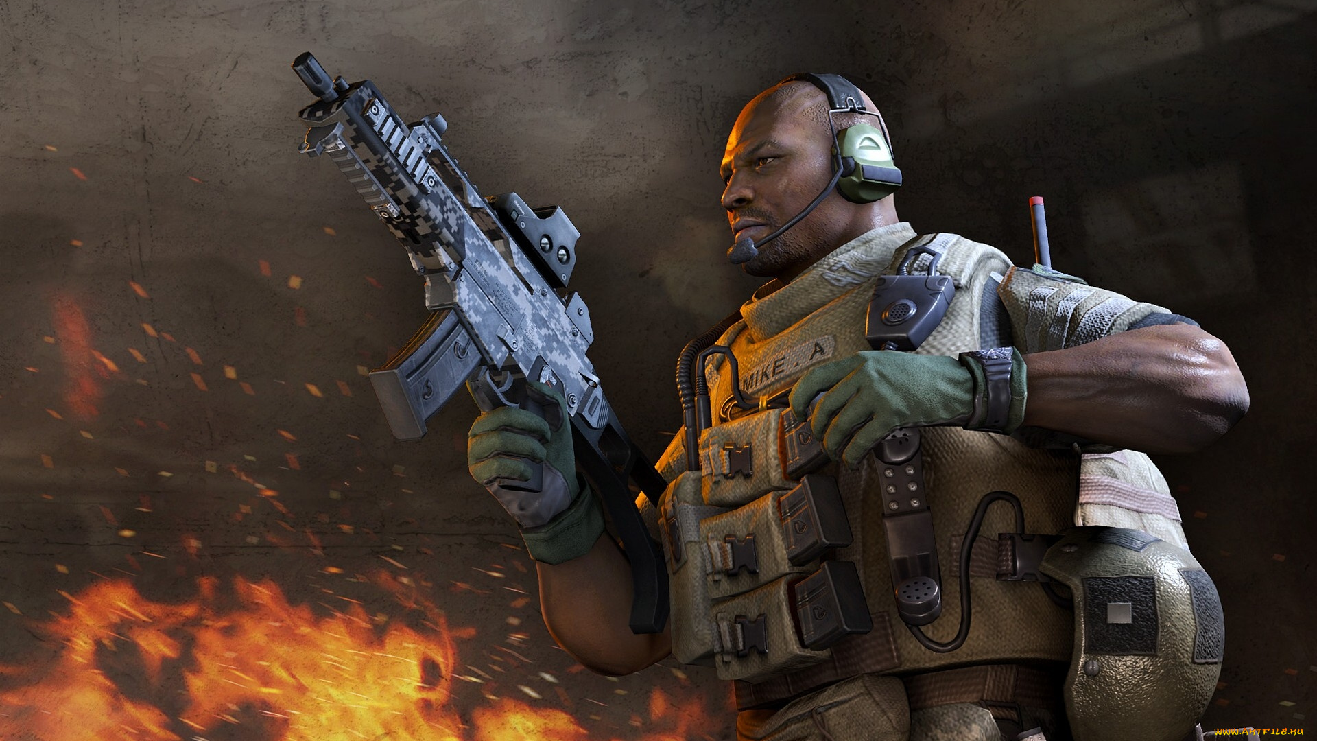 arctic, combat, видео, игры, -, arctic, combat, снаряжение, автомат, оружие, солдат, огонь