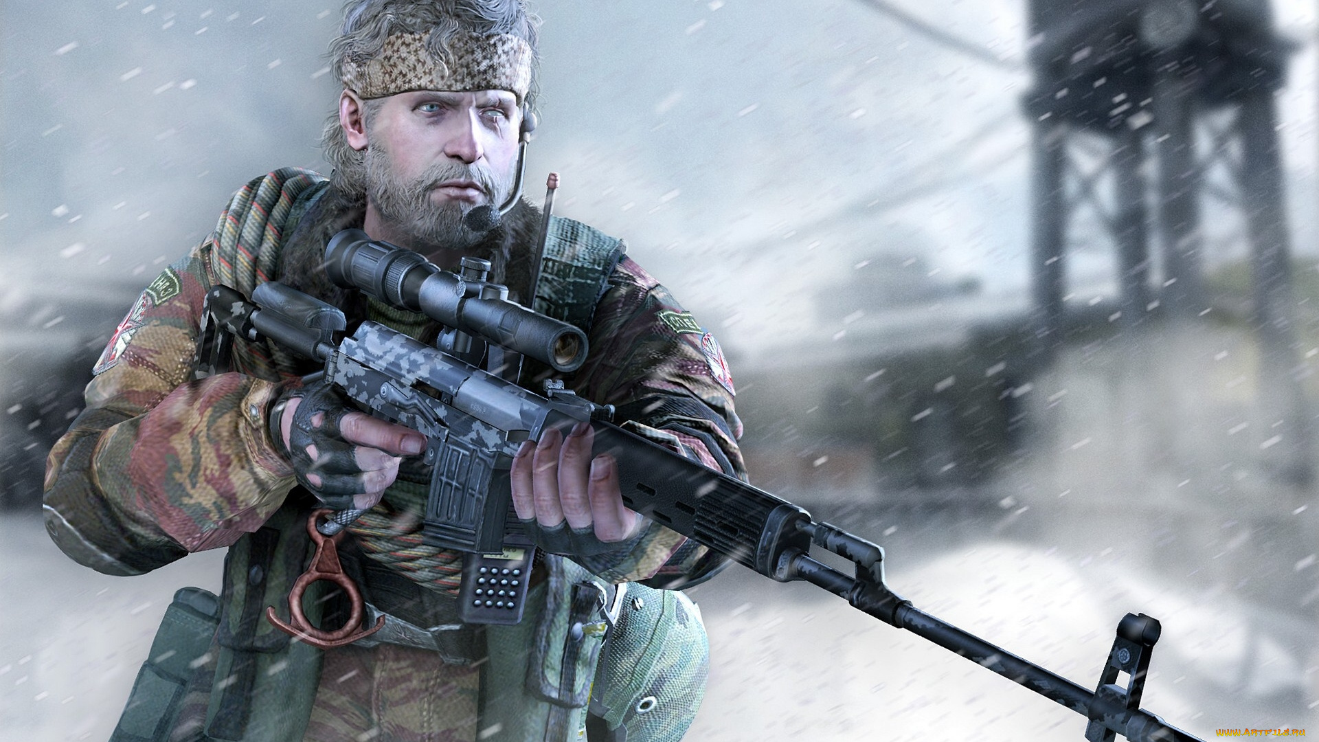 arctic, combat, видео, игры, -, arctic, combat, солдат, снег, снайпер, оружие, винтовка