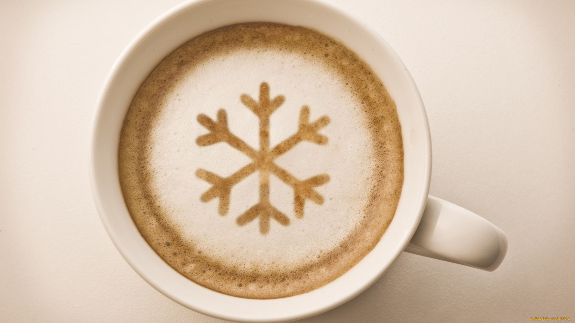 еда, кофе, , кофейные, зёрна, напиток, капучино, пена, снежинка, чашка, белая