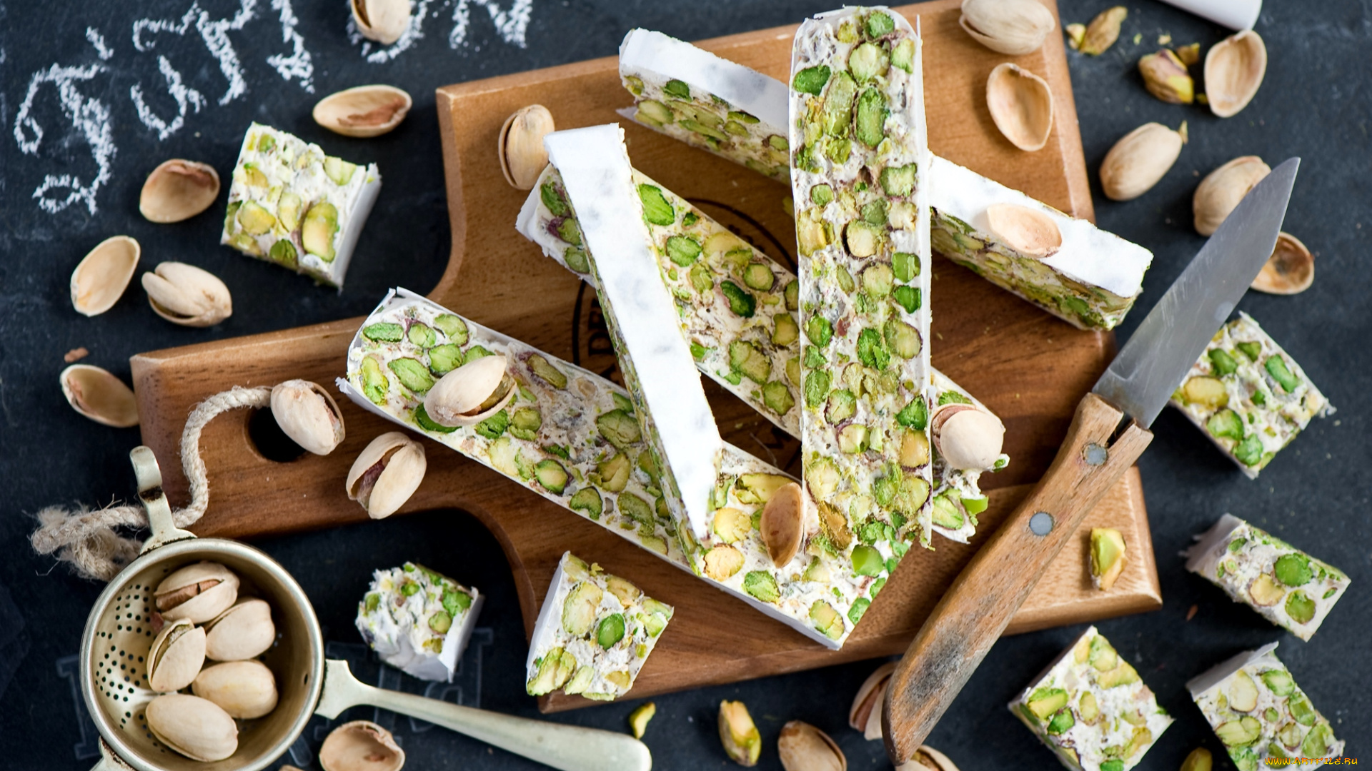 еда, конфеты, , шоколад, , сладости, туроны, фисташки, сладости, нуга