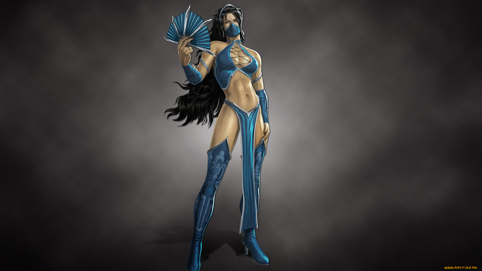 mortal, kombat, видео, игры, mortal, kombat, , 2011, девушка, веер, китана, kitana, mortal, kombat