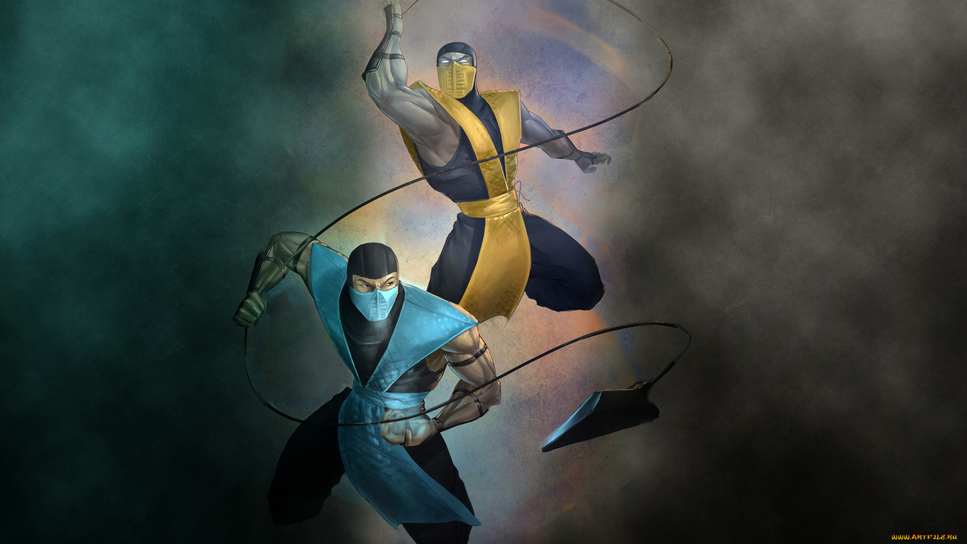 mortal, kombat, видео, игры, sub, zero, mortal, kombat, скорпион, саб, зиро, scorpion