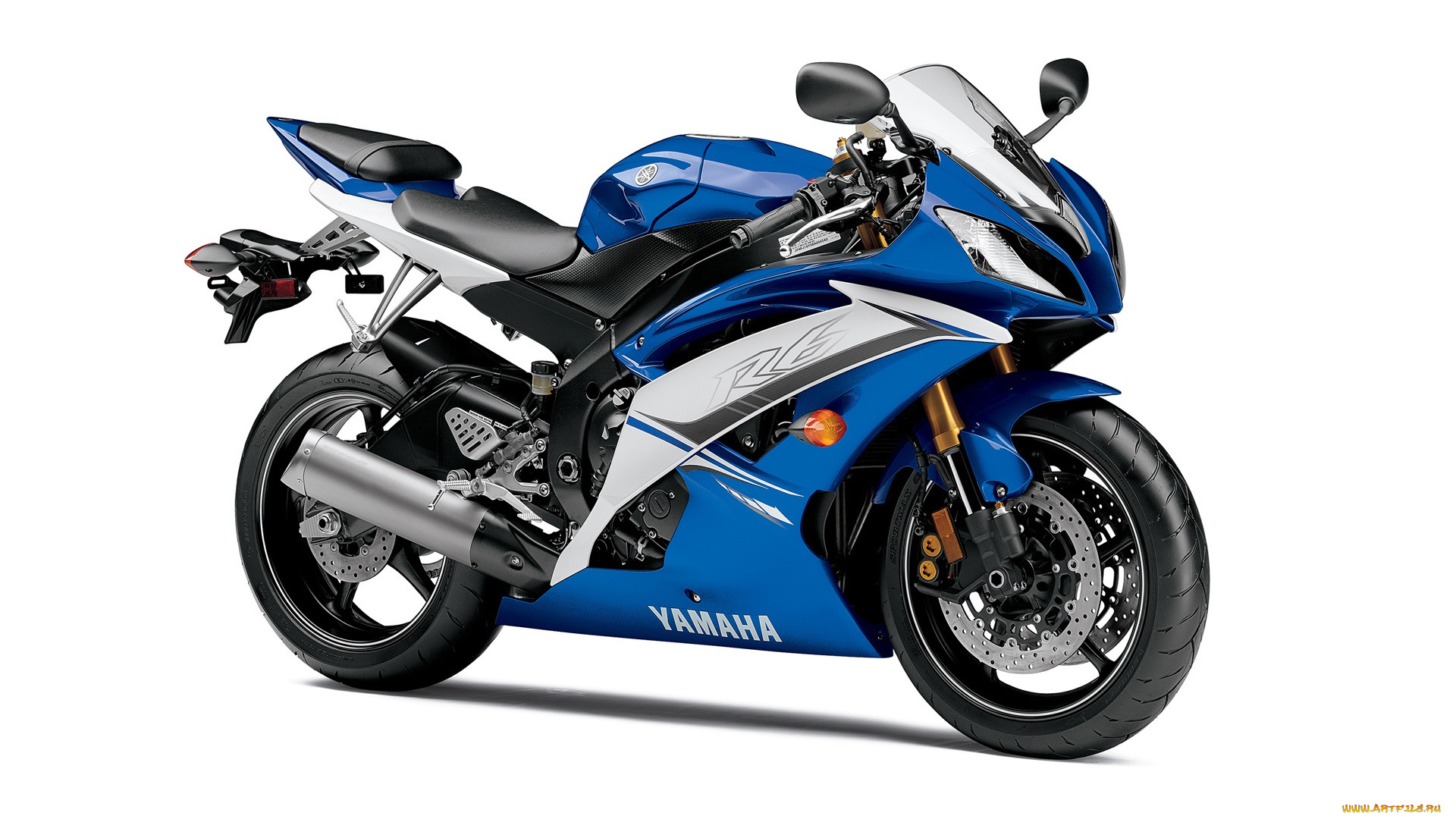 мотоциклы, yamaha, синий, yzf-r6, 2011