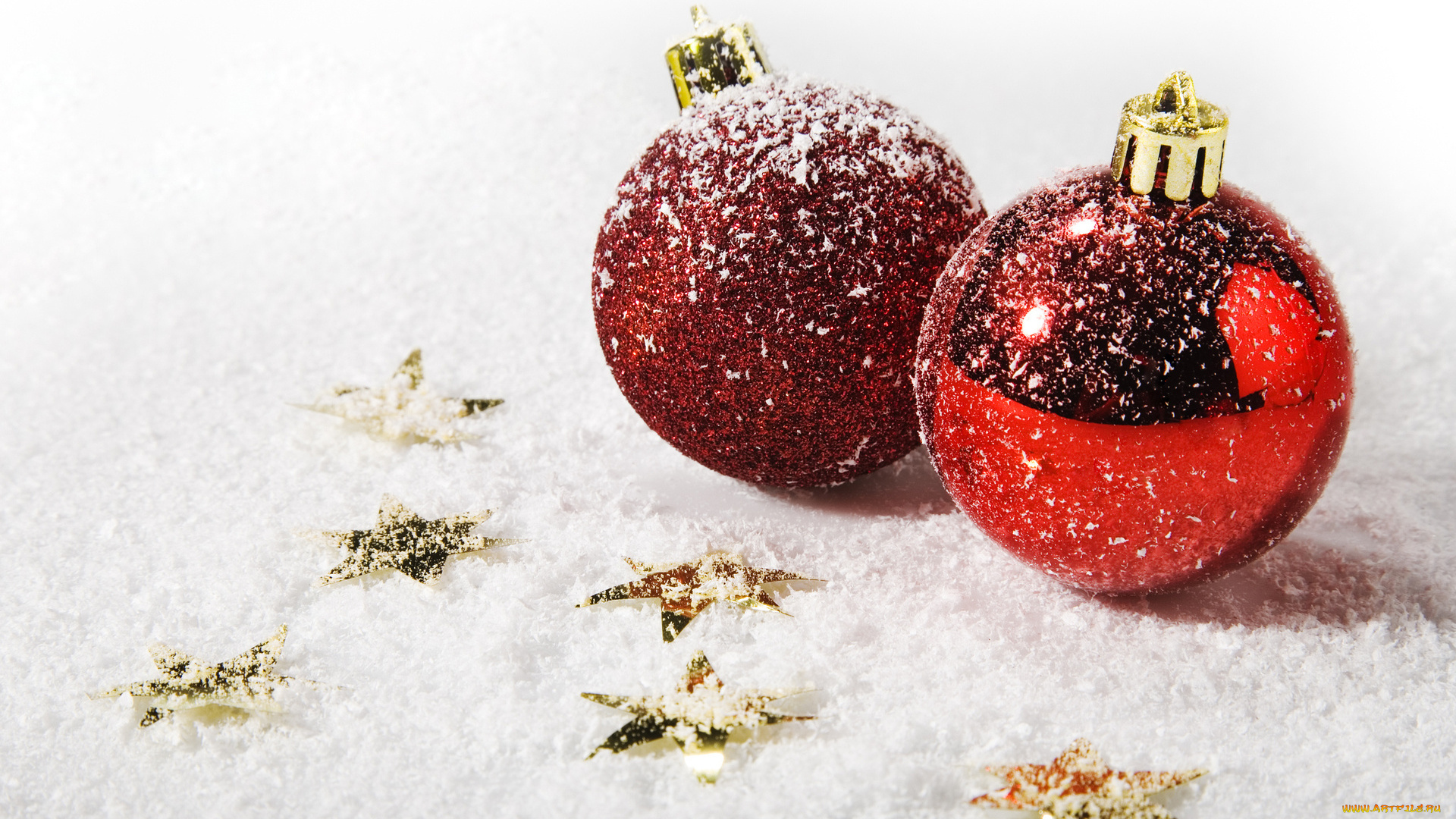 праздничные, -, shaры, макро, рождество, обои, снег