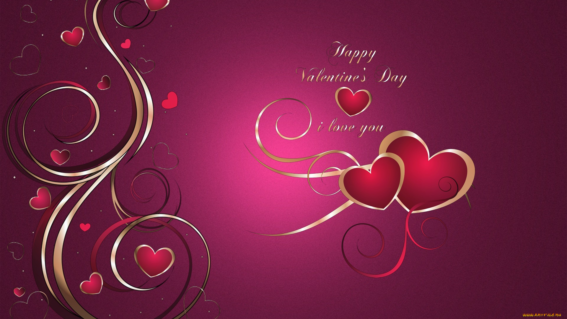 праздничные, день, святого, валентина, , сердечки, , любовь, графика, сердечки