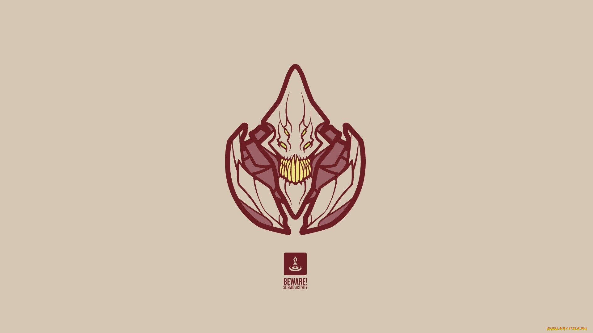 рисованные, минимализм, клыки