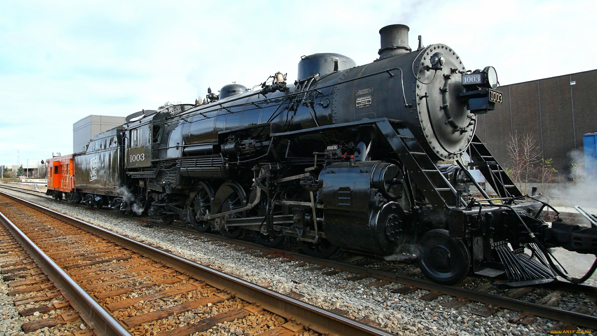 техника, паровозы, тендер, рельсы, паровоз, железная, дорога