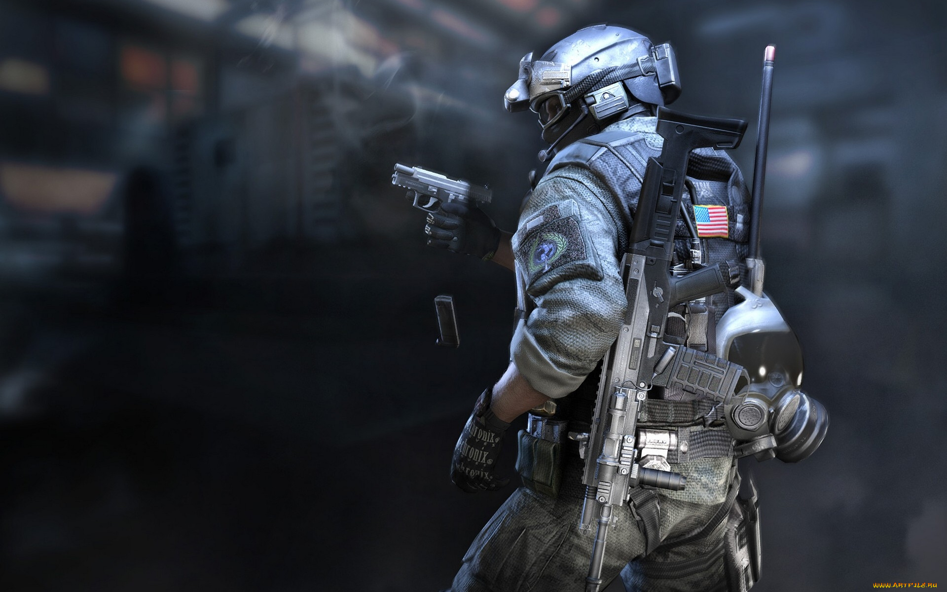 arctic, combat, видео, игры, -, arctic, combat, снаряжение, пистолет, солдат, оружие, автомат