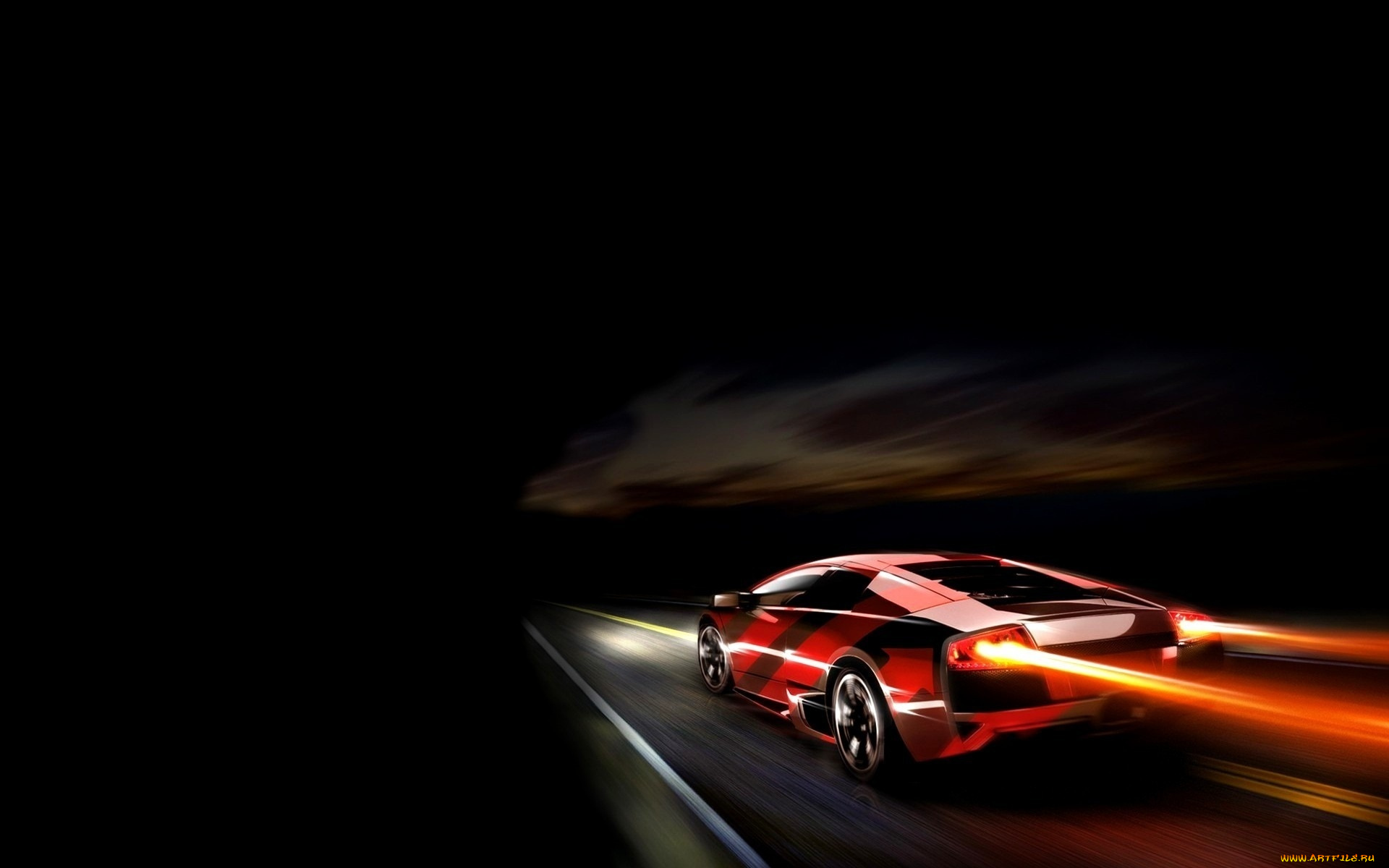 автомобили, lamborghini, motion, view