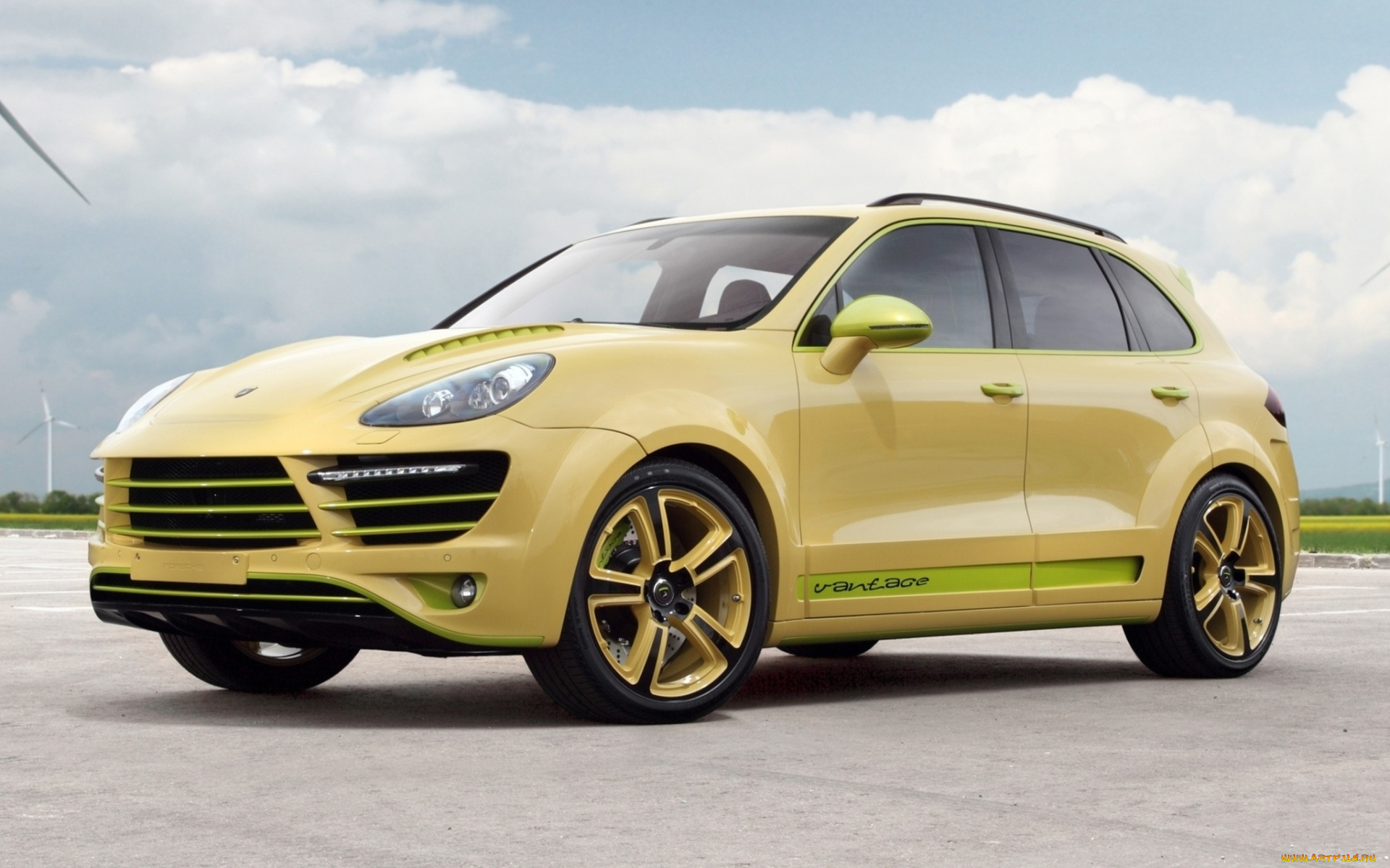автомобили, porsche, cayenne, gold