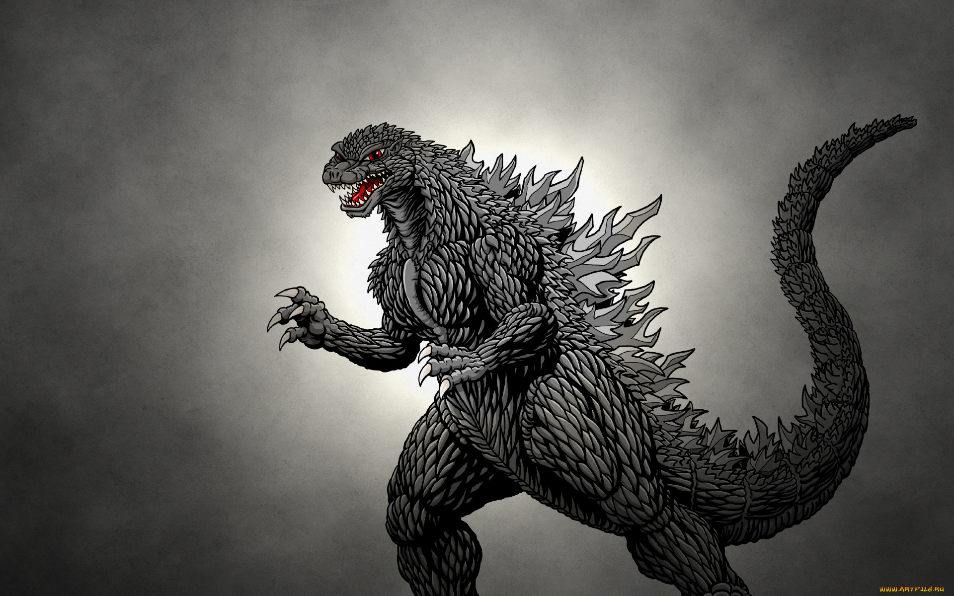годзилла, рисованные, комиксы, динозавр, godzilla, dinosaur