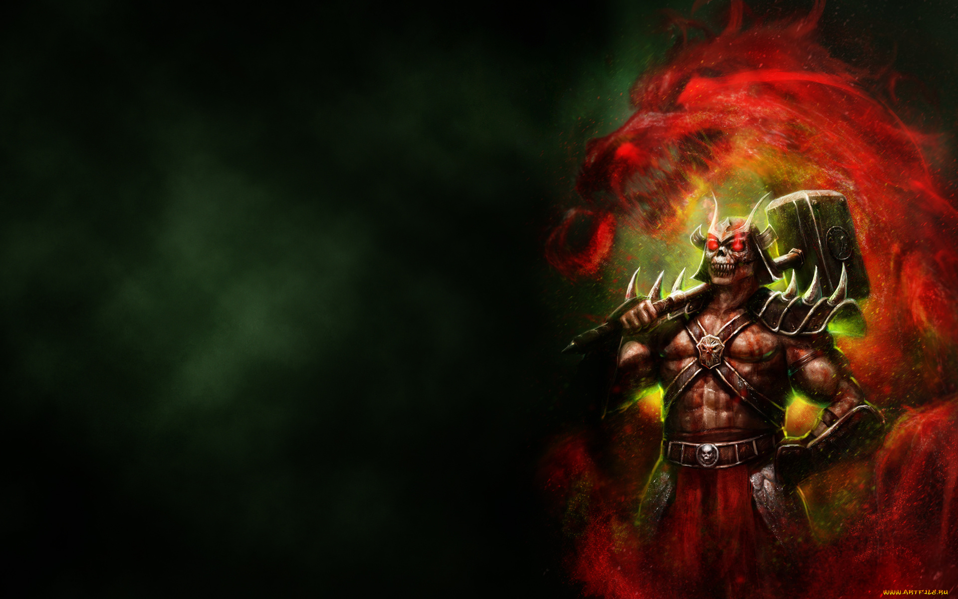 mortal, kombat, видео, игры, mortal, kombat, , 2011, император, shao, kahn, шао, кан, молот, mortal, kombat