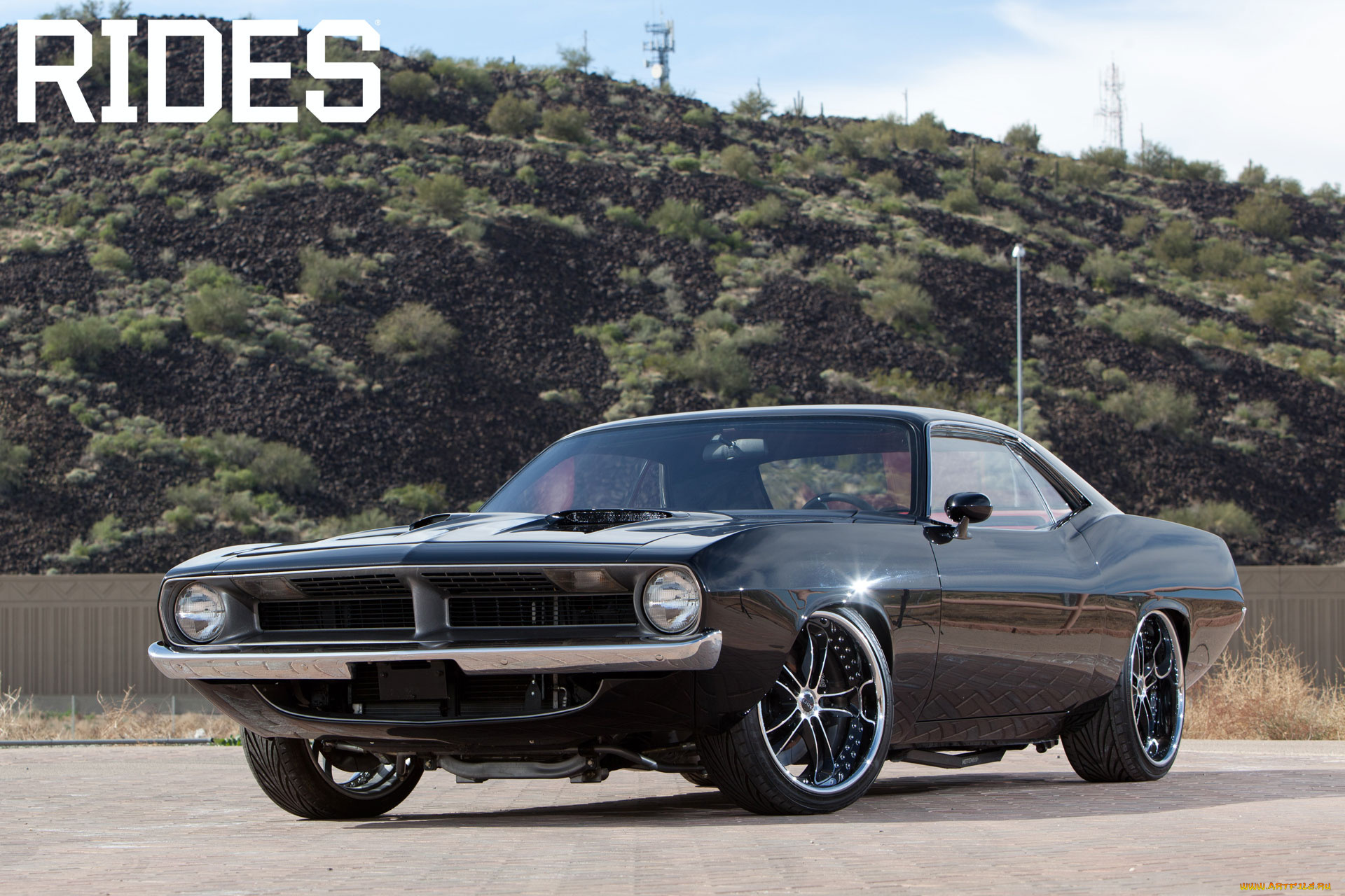 автомобили, plymouth, classic, coupe, black, 1970, cuda