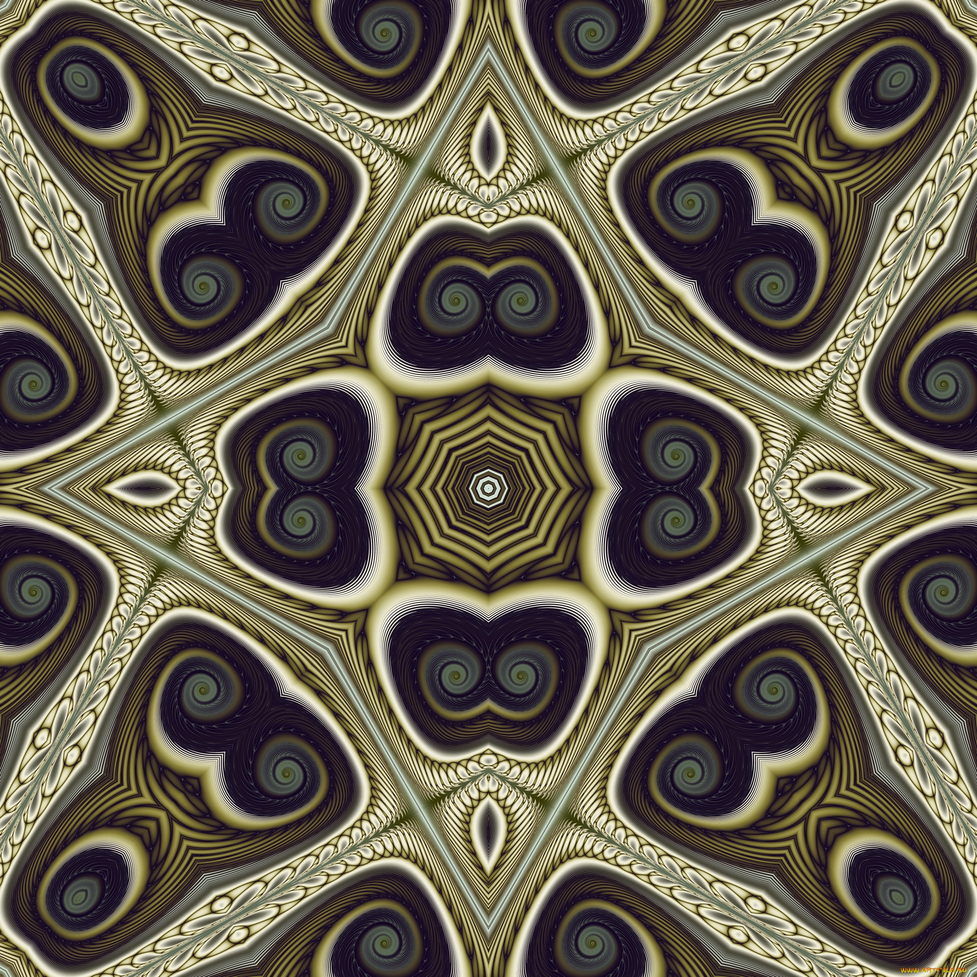 3д, графика, fractal, , фракталы, узор, цвета, фон