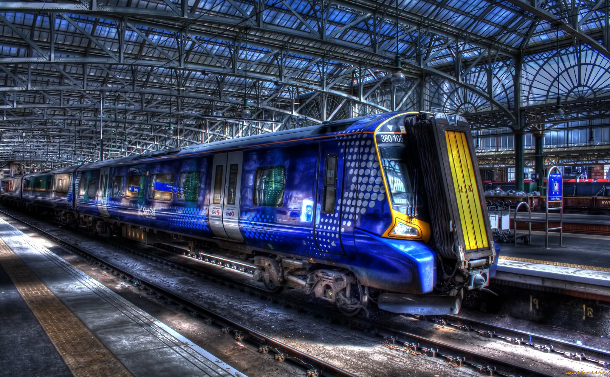 техника, поезда, состав, перрон, вокзал, пути, рельсы