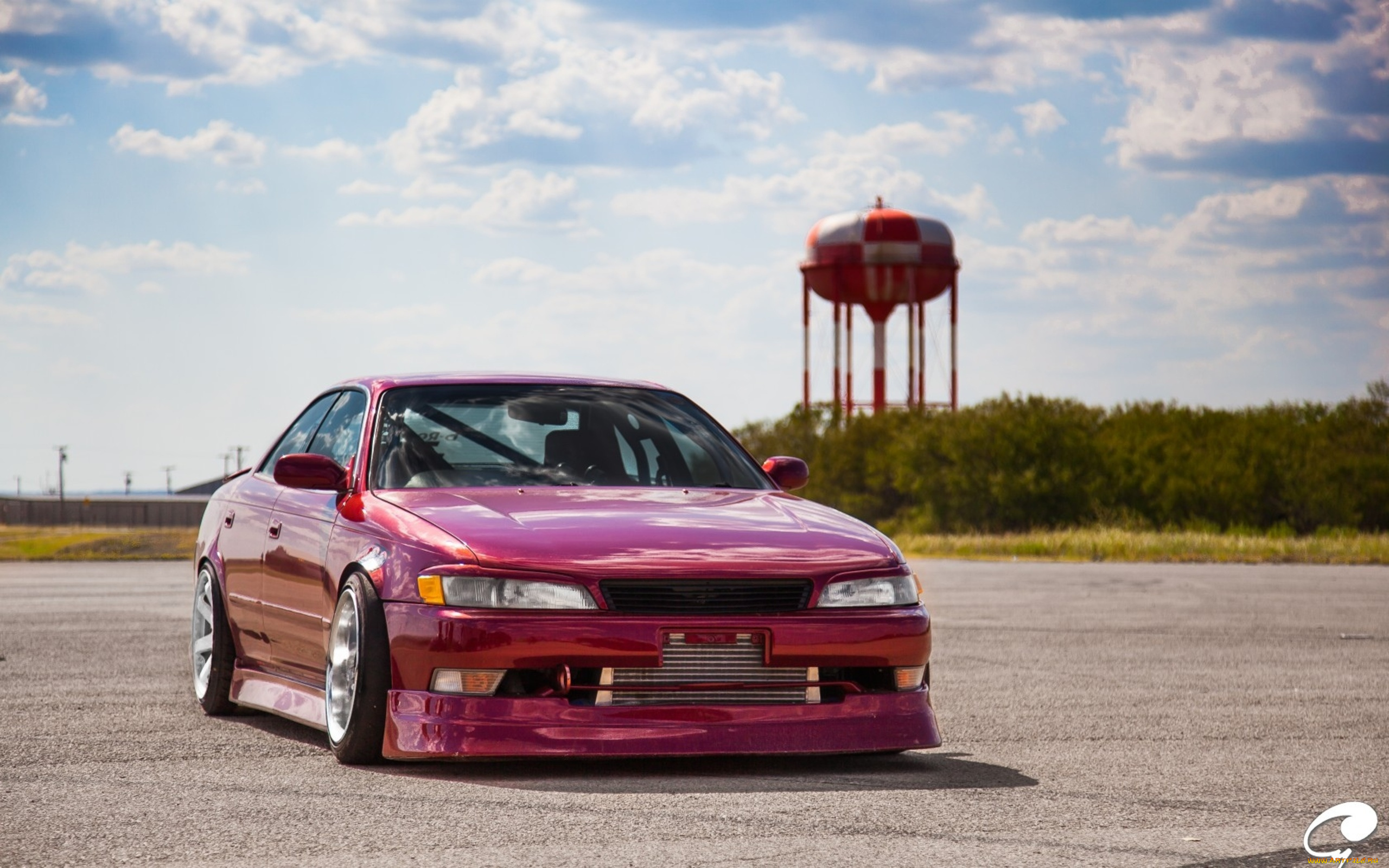 автомобили, toyota, mark, red