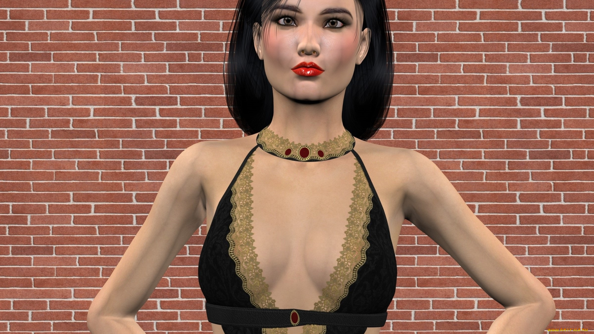 3д, графика, люди, , people, взгляд, девушка, фон