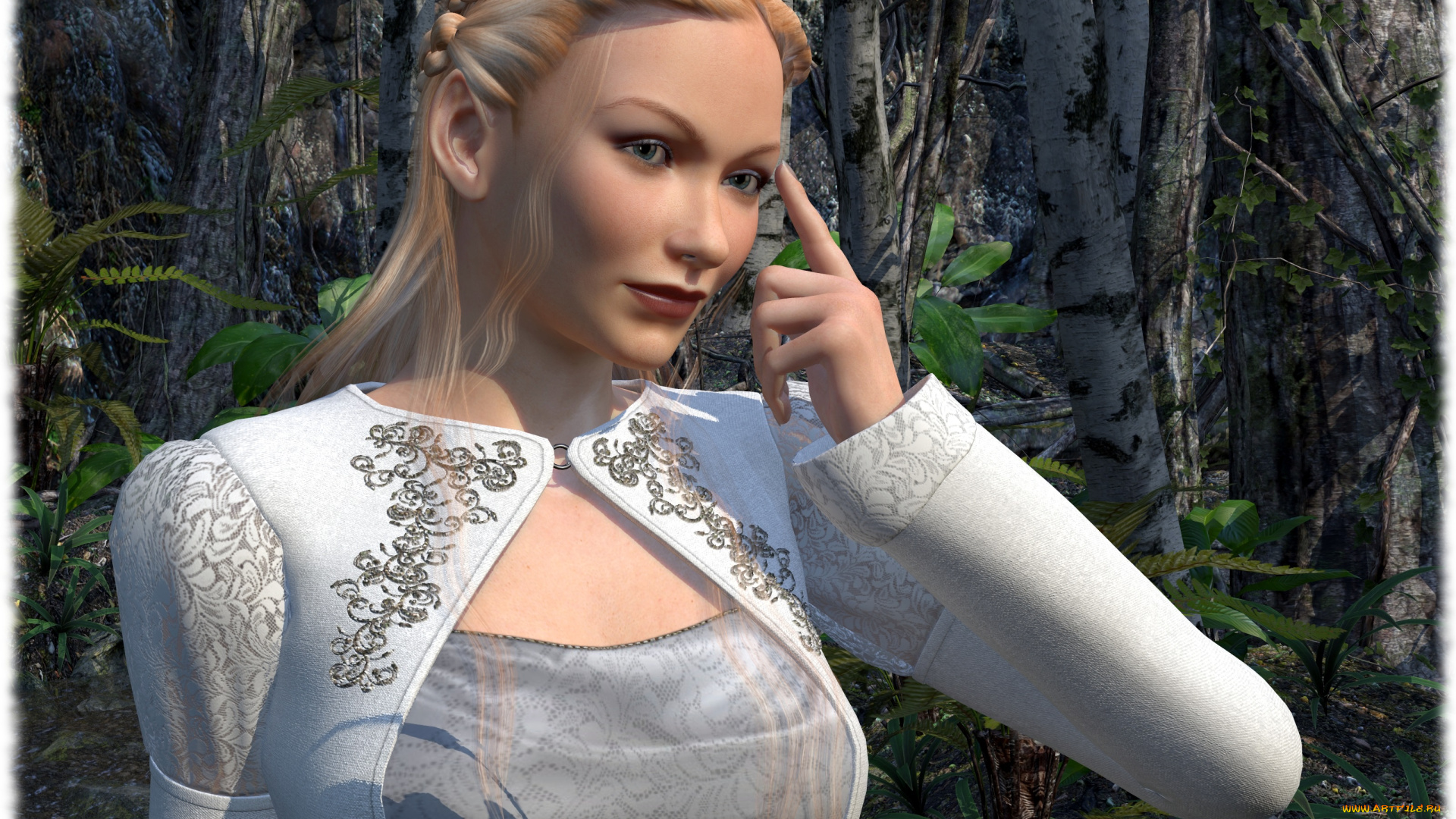 3д, графика, люди, , people, взгляд, фон, девушка