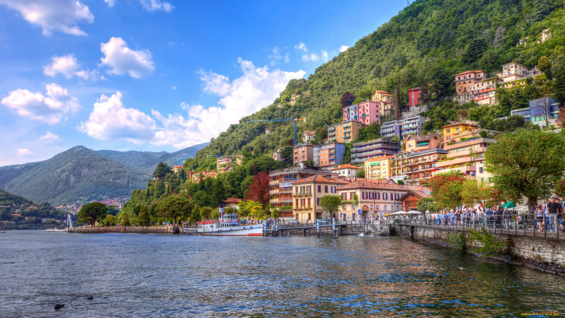 комо, ломбардия, италия, города, амальфийское, и, лигурийское, побережье, , италия, море, дома, ломбардия, комо