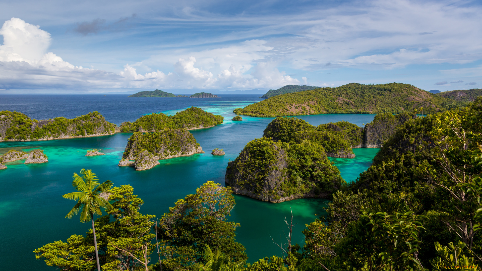 природа, побережье, панорама