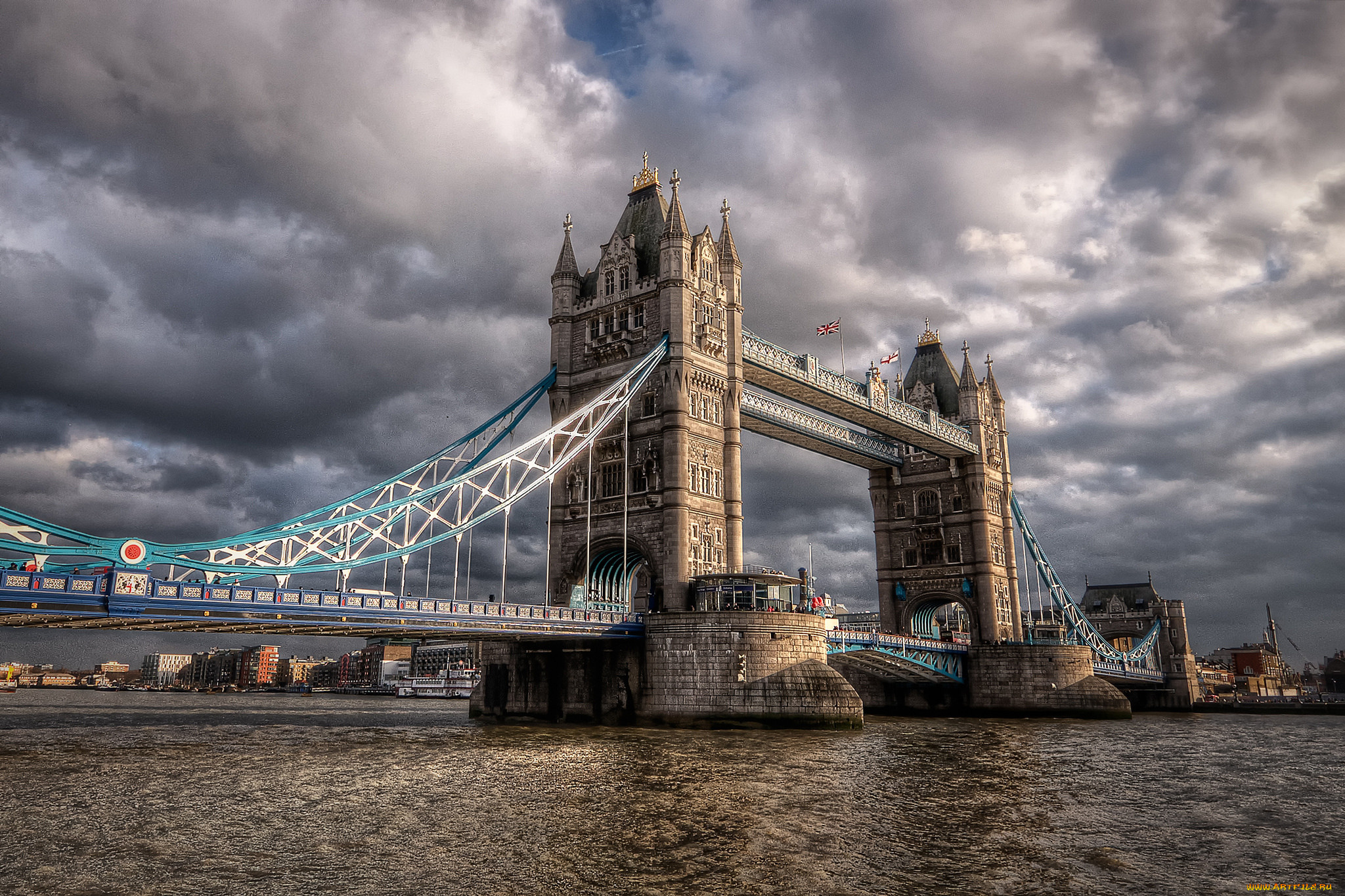 tower, bridge, , london, города, лондон, , великобритания, река, мост