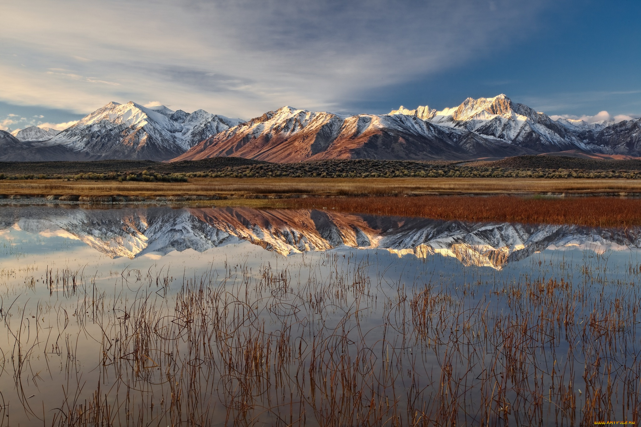 природа, реки, озера, озеро, горы, отражения, небо