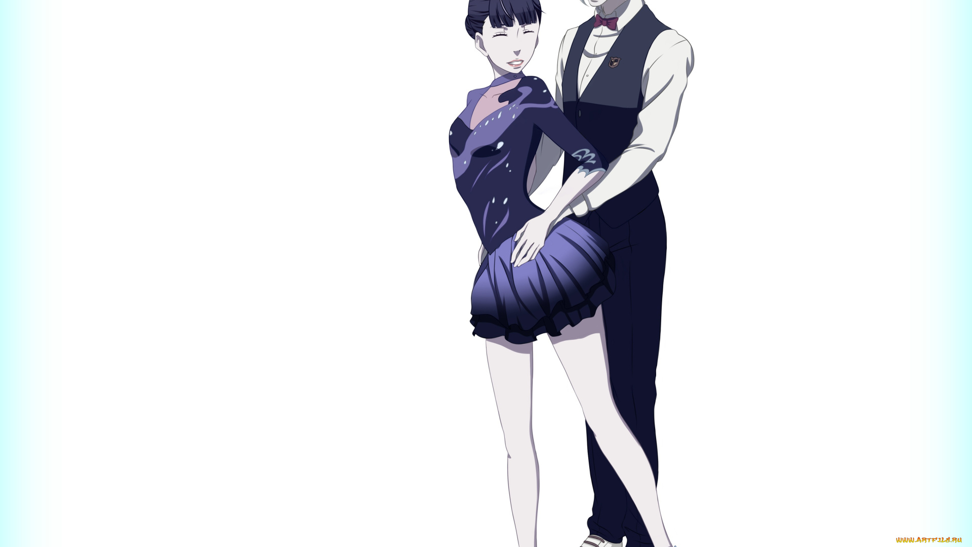 аниме, death, parade, деким, балерина, парень, девушка, бармен, парад, смерти