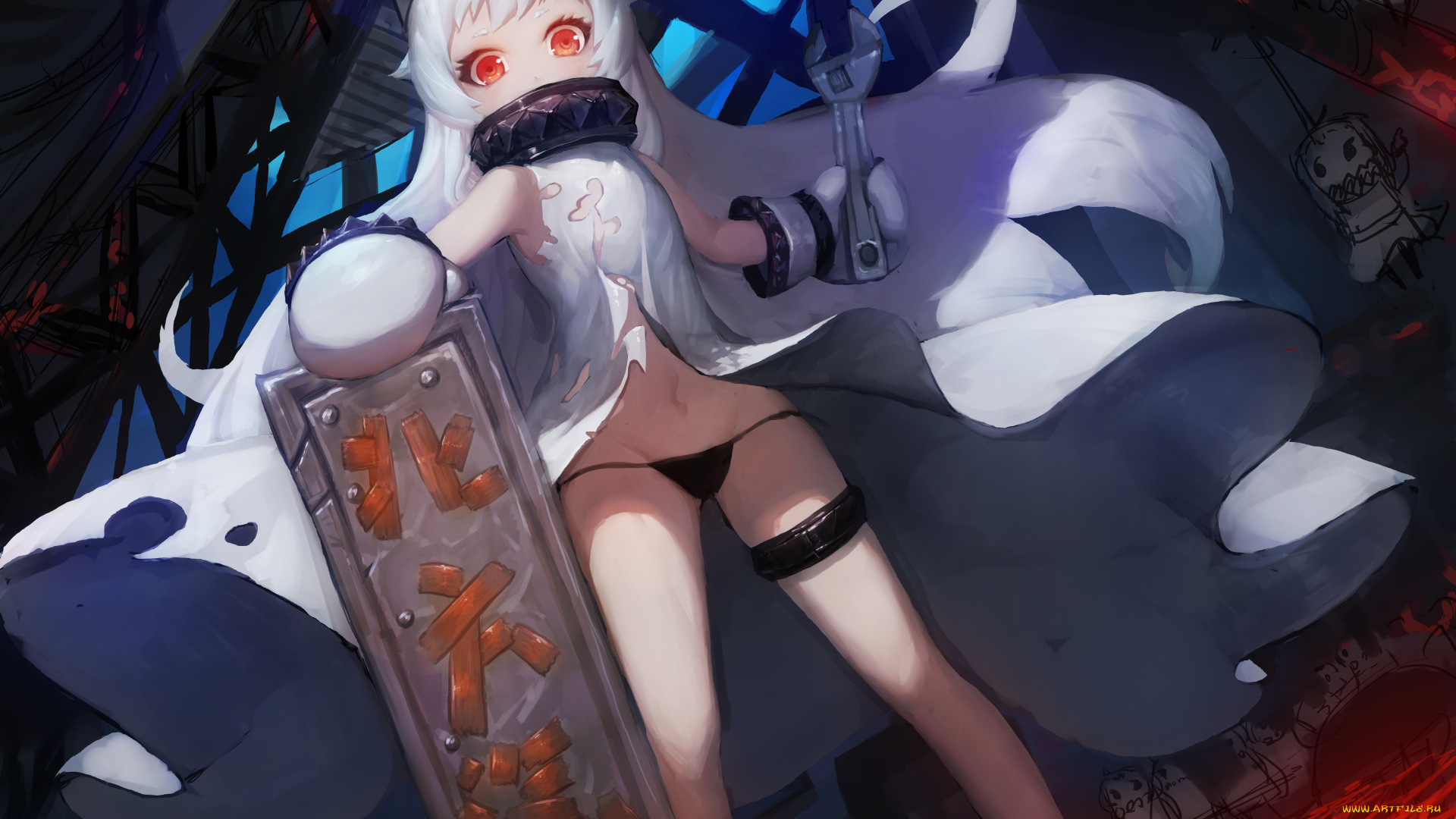 аниме, kantai, collection, gods, northern, ocean, hime, kantai, collection