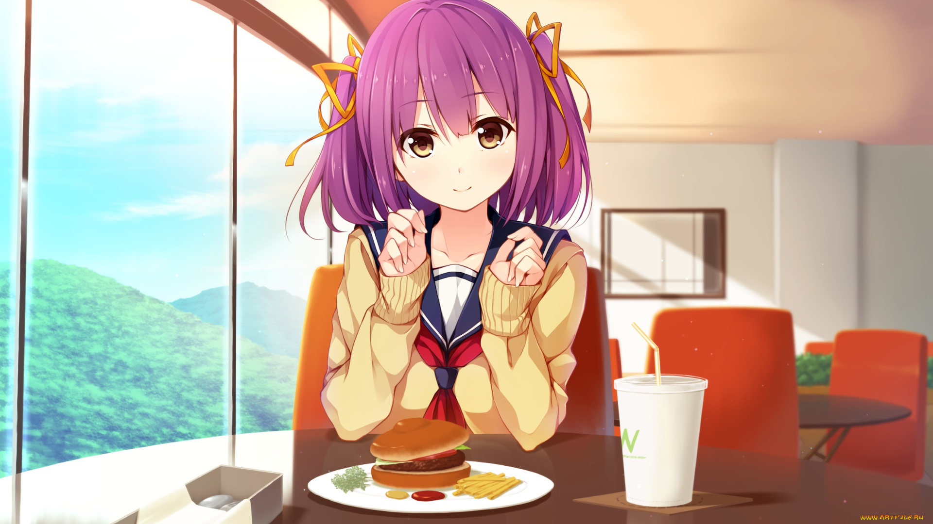 аниме, sorairo, innocent, unasaka, ryou, tsubaki, ami, sorairo, innocent