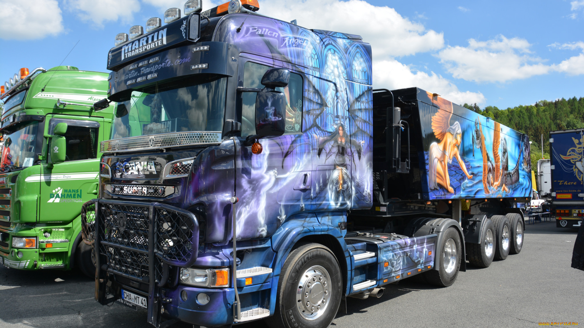 автомобили, scania, , выставка, улица, тягач, тяжелый, грузовик, седельный