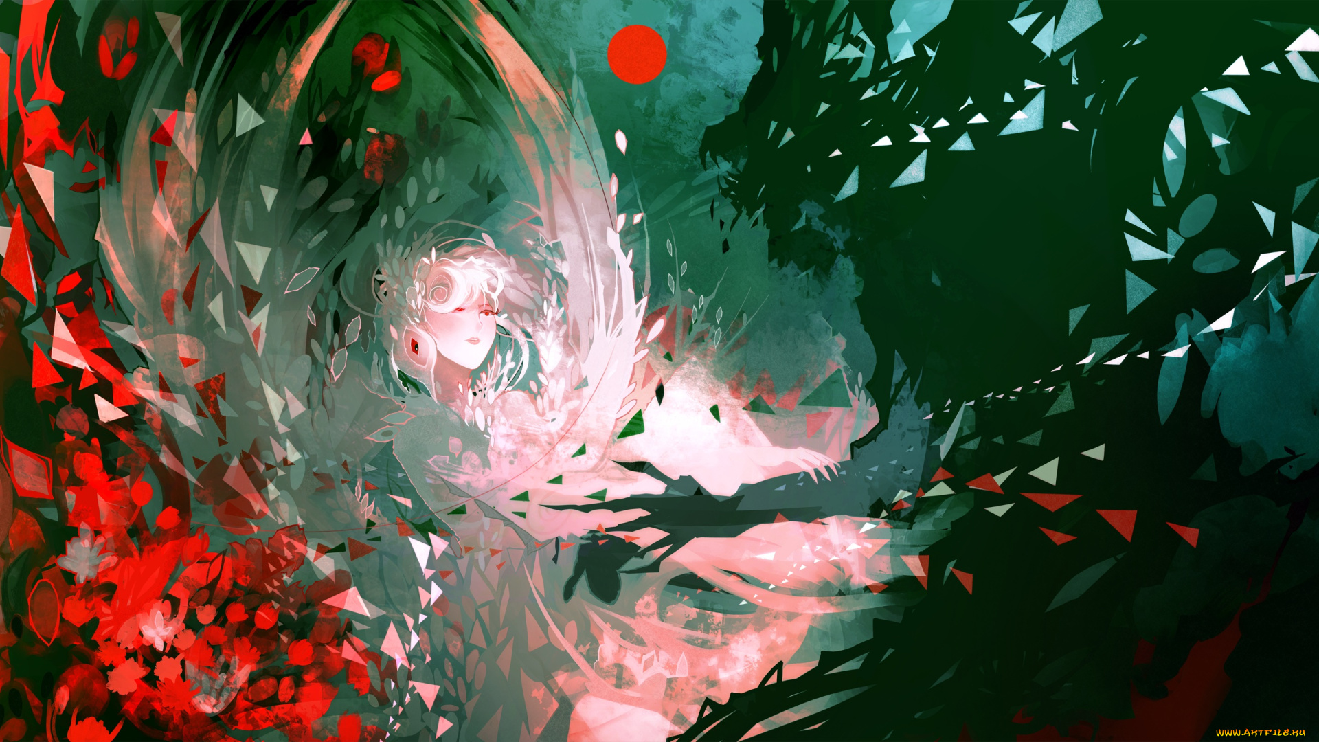 автор, , nanomortis, аниме, unknown, , другое, арт, абстракция, девушка