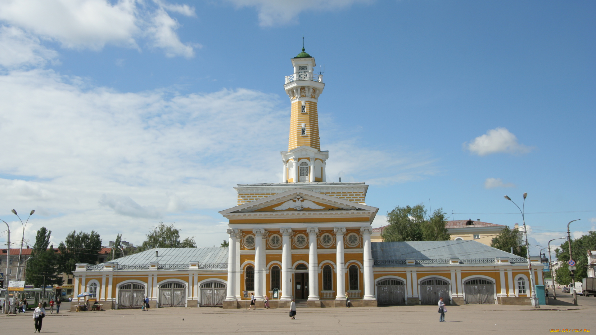 кострома, города, -, улицы, , площади, , набережные, пожарная, каланча